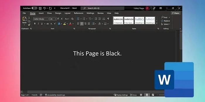 Teaching 6 ways to solve the problem of word black page