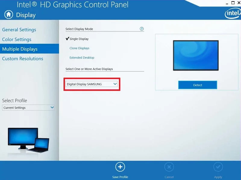 مشکل اتصال کابل HDMI از لپتاپ به تلویزیون