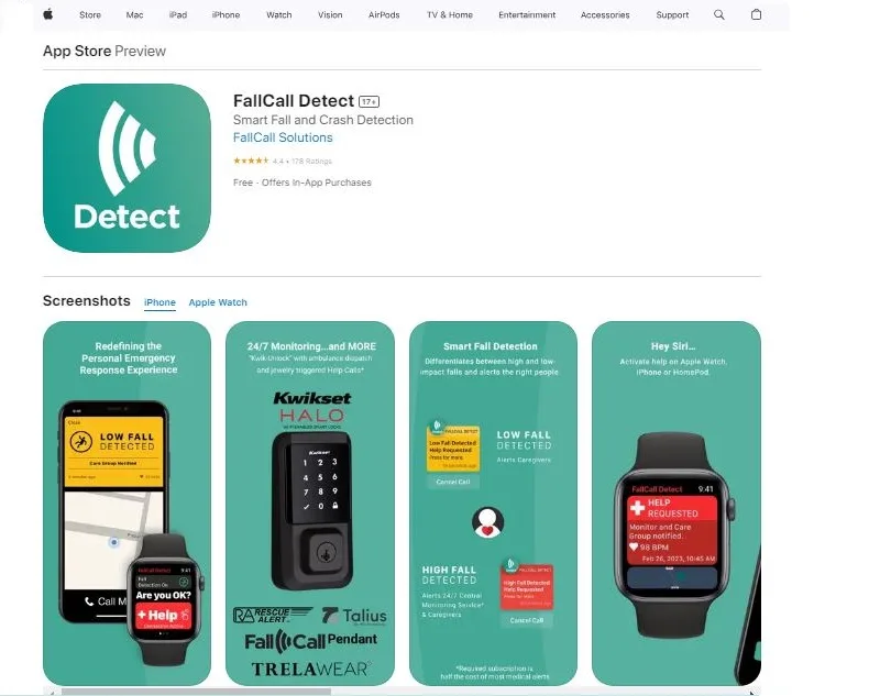 برنامه های تشخیص سقوط از ارتفاع