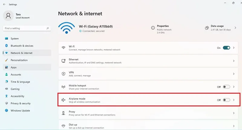 نبودن وای فای در ویندوز 11