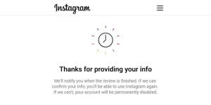 آموزش حل مشکل Thanks for providing your info در اینستاگرام