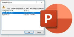 آموزش حل ارور Font Not Available در پاورپوینت (دائمی)