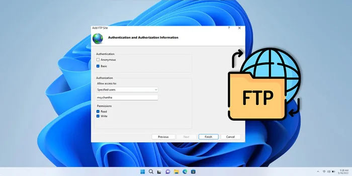 آموزش تصویری راه اندازی FTP Server در ویندوز 11 (قدم به قدم)