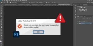 آموزش رفع ارور Scratch disk are full فتوشاپ به صورت همیشگی