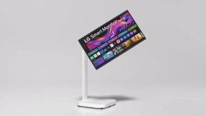 نمایشگر 32 اینچی جدید کمپانی LG با پایه چرخ‌دار معرفی شد