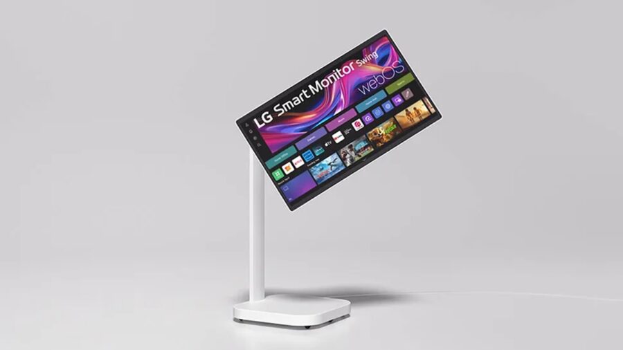 نمایشگر 32 اینچی جدید کمپانی LG با پایه چرخ‌دار معرفی شد