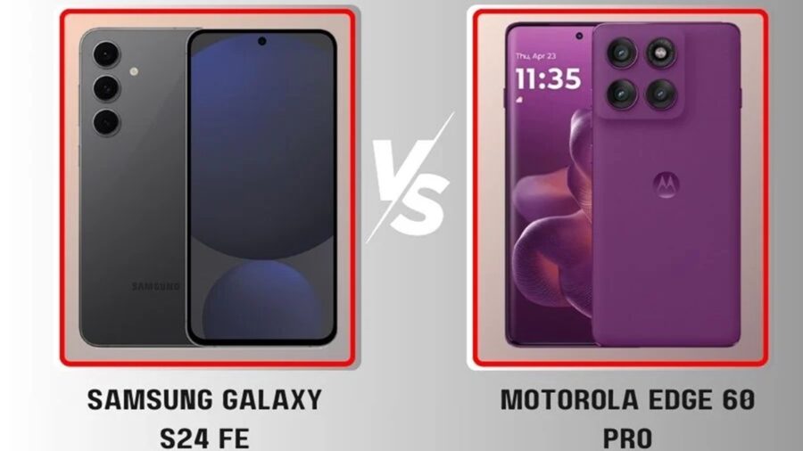 پنج تفاوت کلیدی بین گوشی Motorola Edge 60 Pro و Samsung Galaxy S24 FE را بدانید