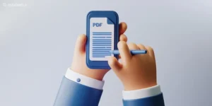 آموزش تصویری نحوه نوشتن متن در پی دی اف در گوشی اندروید