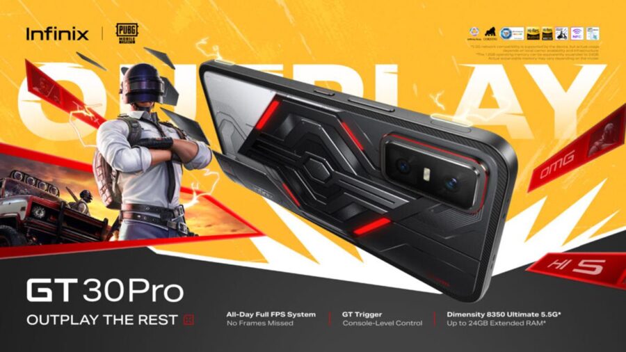 گوشی Infinix GT 30 Pro معرفی شد ؛ گوشی گیمینگ قدرتمند با طراحی حرفه‌ای
