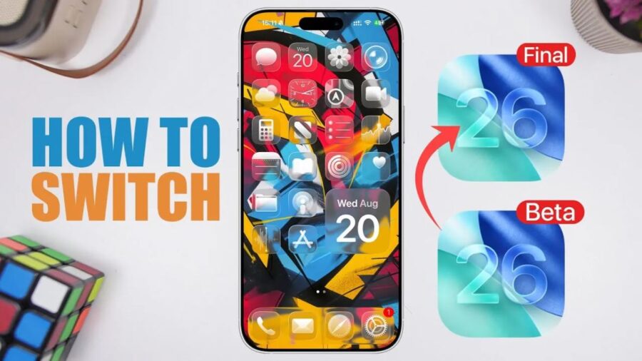 آموزش ارتقا آیفون از نسخه بتای سیستم عامل iOS 26 به نسخه نهایی