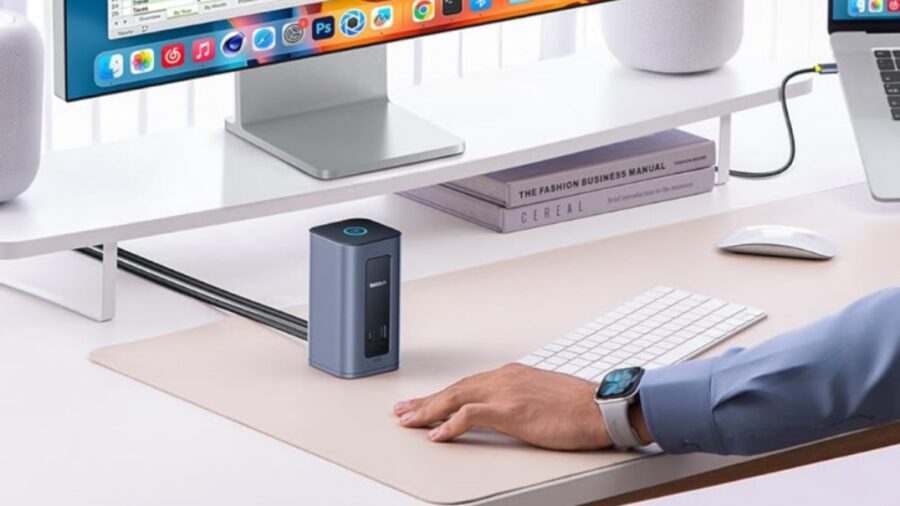 داک 12 در 1 بیسئوس برای مک با پشتیبانی از نمایشگر دوگانه 4K معرفی شد