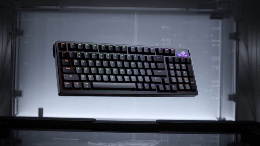کیبورد جدید ایسوس ROG Azoth 96 HE با دقت مگنتی و نمایشگر OLED رونمایی شد