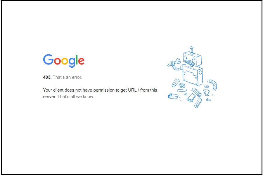 حل قطعی مشکل Your Client Does Not Have Permission to Get URL